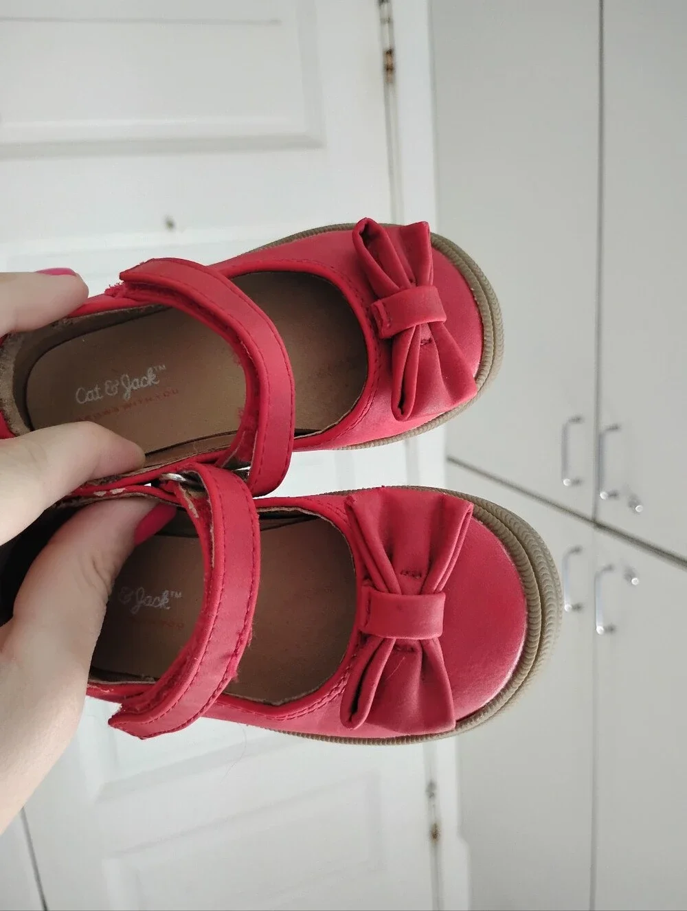 Ladybug Red Baby Bow Mary Jane's